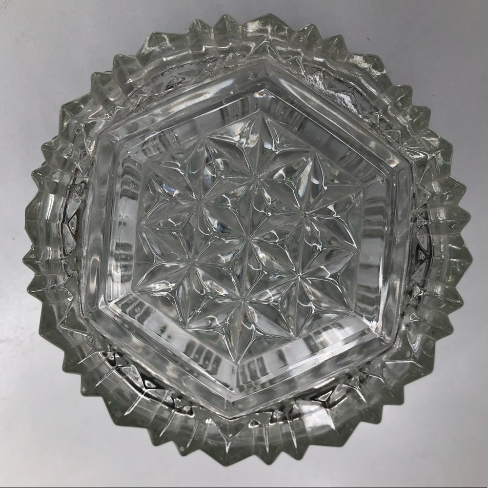 Vintage Glass Trinket Box